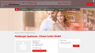
                            3. Hamburger Sparkasse - Finanz-Center Wedel, Bahnhofstr. 36 a