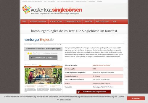 
                            9. hamburgerSingles.de im Test: Die Singlebörse im Kurztest