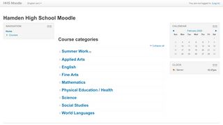 
                            7. Hamden High School Moodle