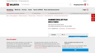 
                            8. Hammer drill bit with SDS-plus drive arbor Duo-S Vario - 0648551016