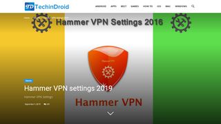 
                            4. Hammer VPN settings 2019 - All country Free Internet Tricks