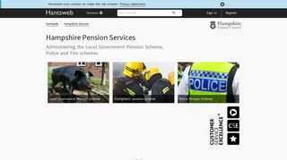 
                            4. Hampshire Pension Services | Hantsweb - Hampshire County Council