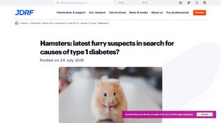 
                            7. Hamsters: latest furry suspects in search for causes of type 1 diabetes ...