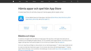 
                            6. Hämta appar och spel med App Store - Apple-support