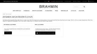 
                            7. Handbag Registration Login | Brahmin