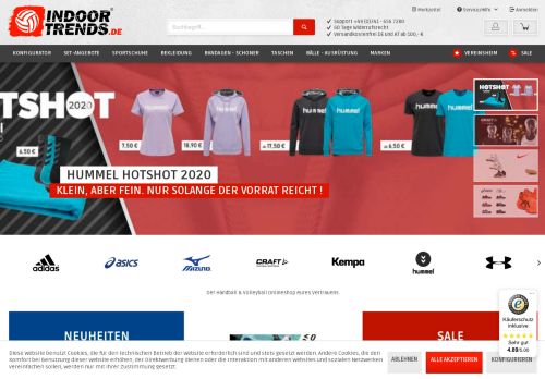 
                            1. Handball Shop und Volleyball Shop | indoortrends.de