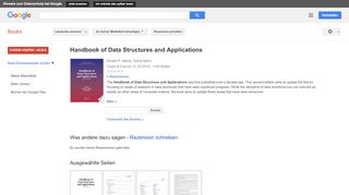 
                            12. Handbook of Data Structures and Applications