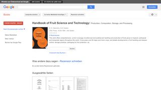 
                            12. Handbook of Fruit Science and Technology: Production, Composition, ...
