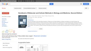 
                            11. Handbook of Molecular and Cellular Methods in Biology and Medicine, ...