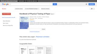 
                            8. Handbook of Physical Testing of Paper