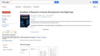 
                            12. Handbook of Research on Human Development in the Digital Age