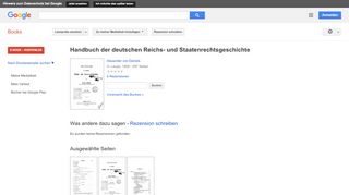 
                            8. Handbuch der deutschen Reichs- und Staatenrechtsgeschichte