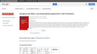 
                            5. Handbuch der Mess- und Automatisierungstechnik in der Produktion - Google Books-Ergebnisseite