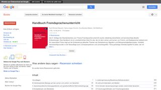 
                            10. Handbuch Fremdsprachenunterricht - Google Books-Ergebnisseite
