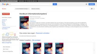 
                            5. Handbuch Informationskompetenz - Google Books-Ergebnisseite