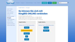 
                            1. Handbuch KingBill ONLINE - Einloggen