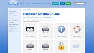 
                            8. Handbuch KingBill ONLINE - Startseite
