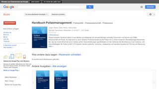
                            7. Handbuch Polizeimanagement: Polizeipolitik – Polizeiwissenschaft - ...