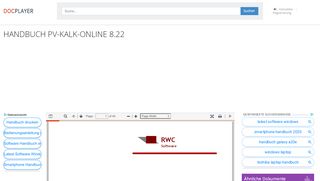
                            4. HANDBUCH PV-KALK-ONLINE PDF - DocPlayer.org