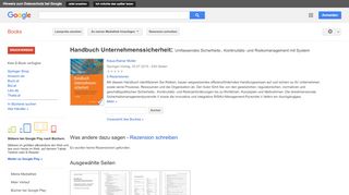 
                            11. Handbuch Unternehmenssicherheit: Umfassendes Sicherheits-, ...