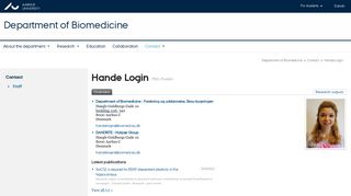 
                            8. Hande Login - Research - Aarhus University