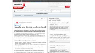
                            11. Handels- und Vereinsregisterauskunft - hamburg.de