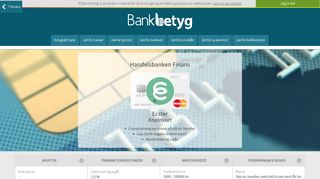 
                            5. Handelsbanken Finans Ecster - På bankbetyg.se. - Jämför banker