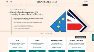 
                            5. Handelsbanken receives UK banking licence ahead of Brexit ...