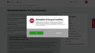 
                            6. Handelsbetingelser for Ungdomskort - DSB