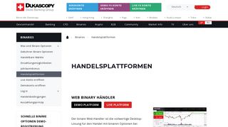 
                            2. Handelsplattformen :: Dukascopy Bank SA | Swiss Forex Bank | ECN ...