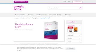 
                            7. Handelssoftware GTS - onvista bank