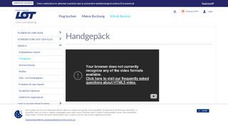 
                            11. Handgepäck | Beschränkungen