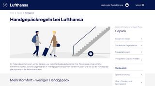 
                            1. Handgepäck - Lufthansa