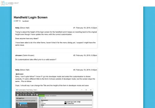 
                            7. Handheld Login Screen - Epicor ERP 10 - Epicor User Help Forum