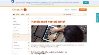 
                            2. Handla med ditt kort på nätet - gör trygga köp online | Swedbank