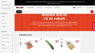 
                            9. Handla och få 50 kr rabatt. - Willys