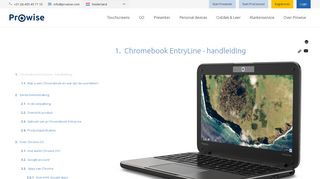 
                            11. Handleiding Chromebook EntryLine - Prowise