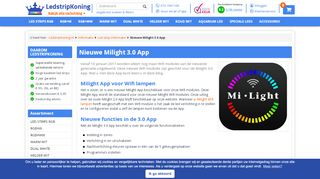 
                            3. Handleiding Milight 3.0 App - LedstripKoning