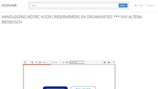 
                            5. HANDLEIDING NDTRC VOOR ONDERNEMERS EN ORGANISATIES ...