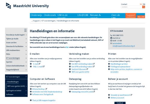 
                            3. Handleidingen en informatie - Maastricht University