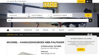 
                            7. Handleidingsboek MBB-Palfinger - 6013968L - HACO Tail Lift Parts