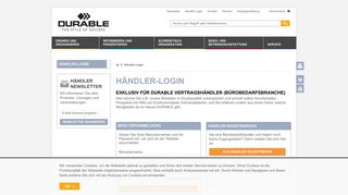 
                            2. Händler-Login - DURABLE