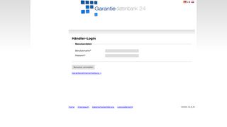 
                            1. Händler-Login - Garantiemanager