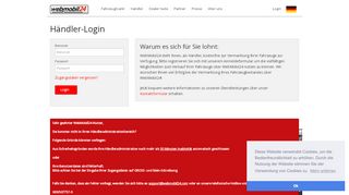 
                            2. Händler-Login - WebMobil24.com