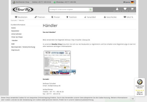 
                            3. Händler Shop-Close Up GmbH
