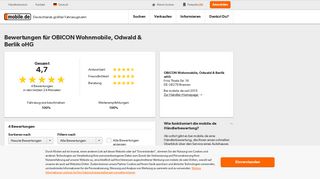 
                            7. Händlerbewertung OBICON Wohnmobile, Odwald & Berlik oHG