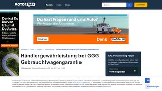 
                            7. Händlergewährleistung bei GGG Gebrauchtwagengarantie... - Motor-Talk