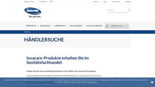 
                            3. Händlersuche - Invacare