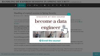 
                            11. Handling of expired sessions in Spring Security on waitingforcode ...