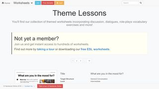 
                            3. Handouts Online: English Worksheets, activities and lesson plans ...